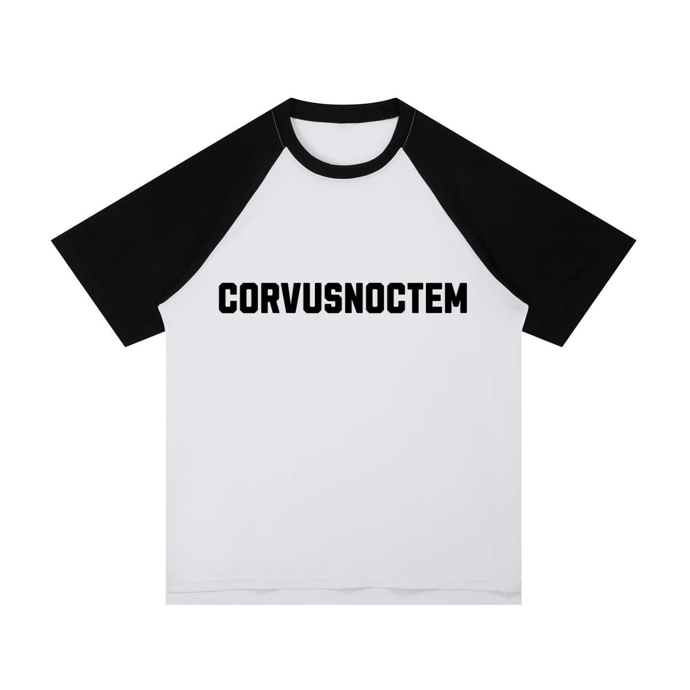 CORVUSNOCTEM - Contrast Raglan Sleeve Mesh T-Shirt