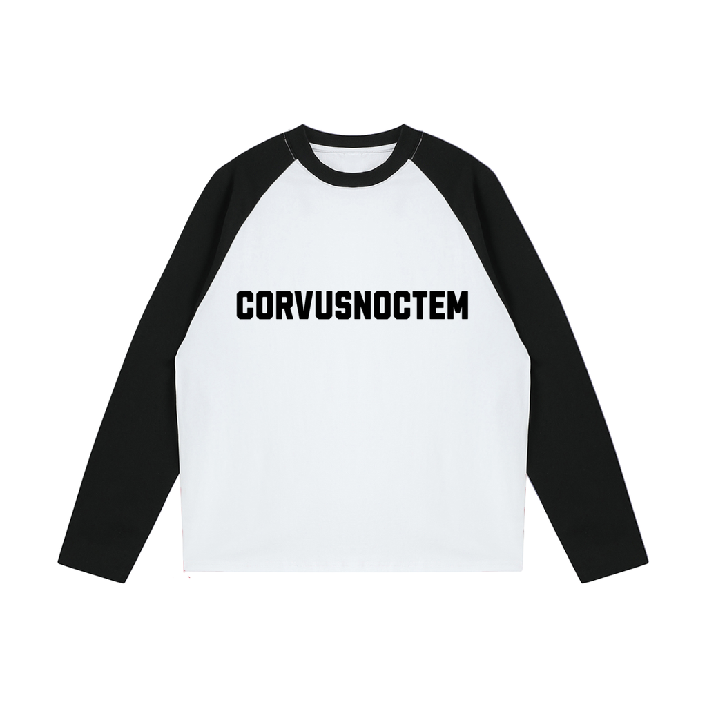 CORVUSNOCTEM - Color-Blocked Raglan Long-Sleeve T-Shirt
