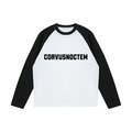 CORVUSNOCTEM - Color-Blocked Raglan Long-Sleeve T-Shirt