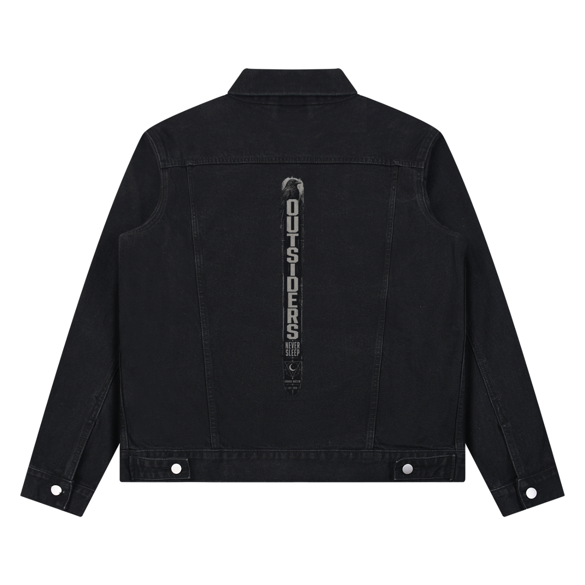 CORVUSNOCTEM - Unisex Vintage Wash Denim Jacket