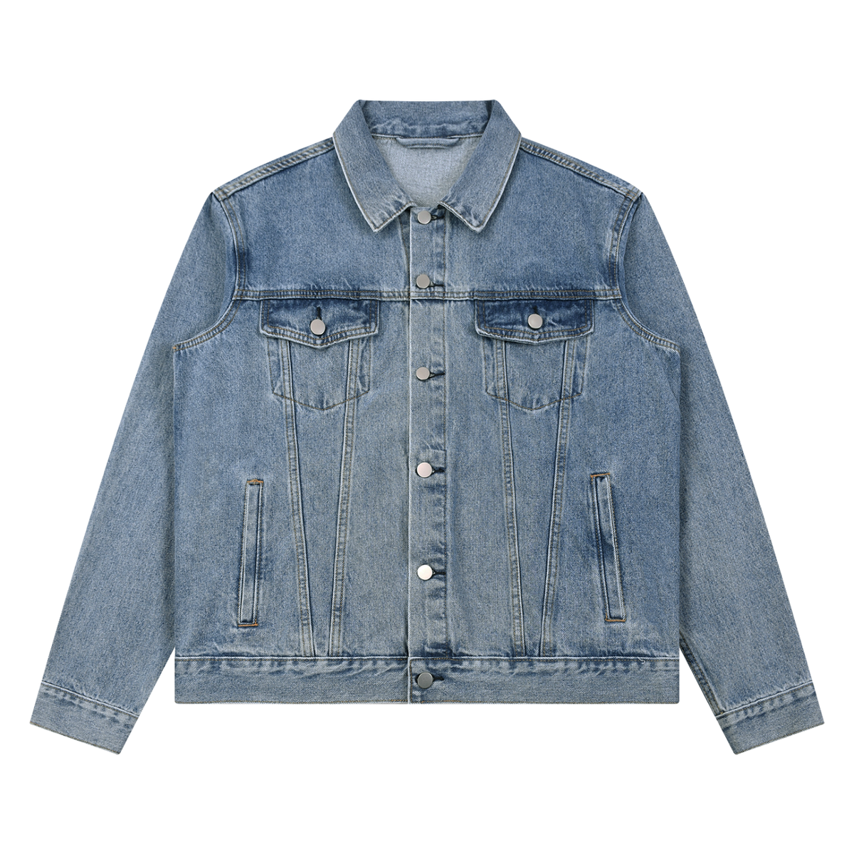 CORVUSNOCTEM - Unisex Vintage Wash Denim Jacket