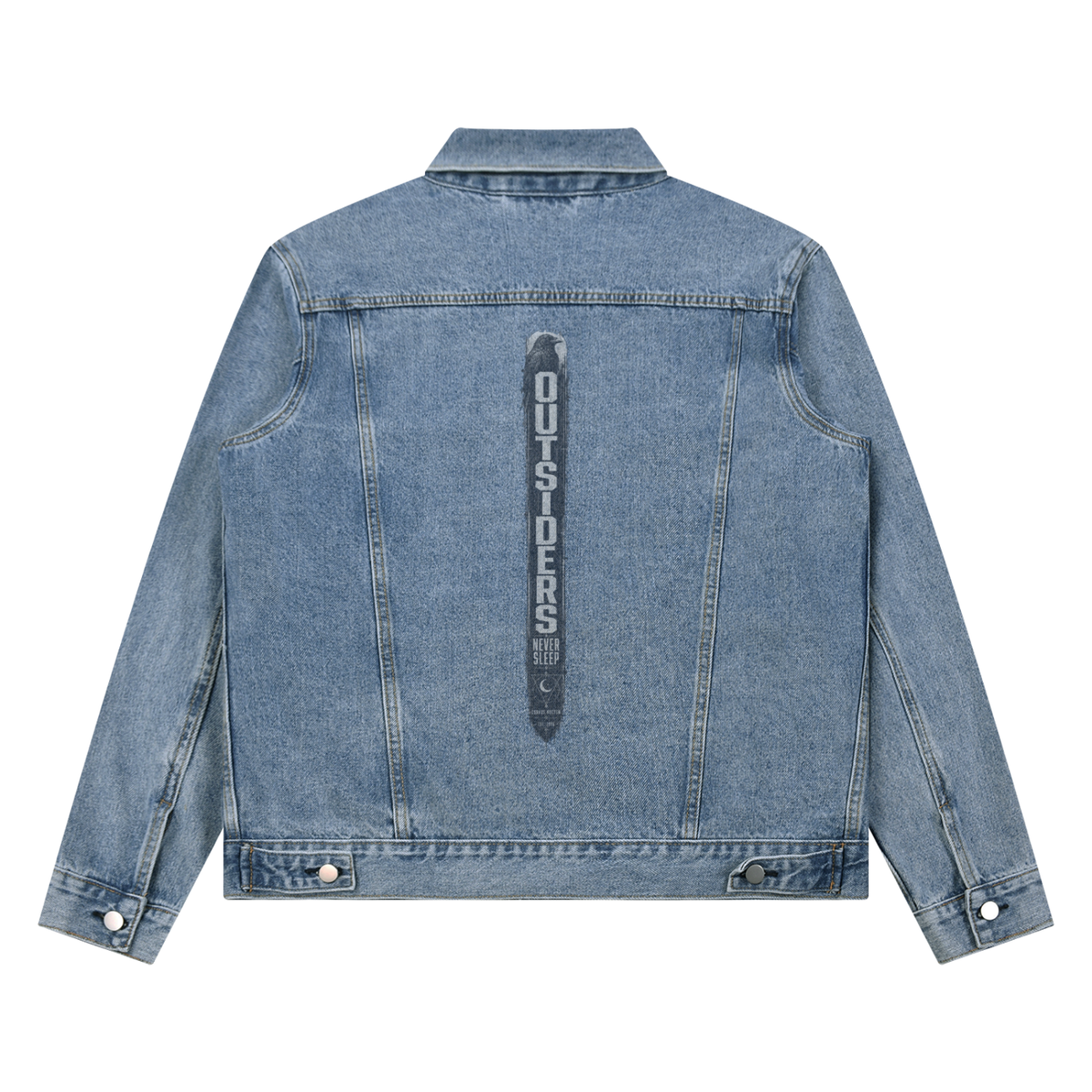 CORVUSNOCTEM - Unisex Vintage Wash Denim Jacket